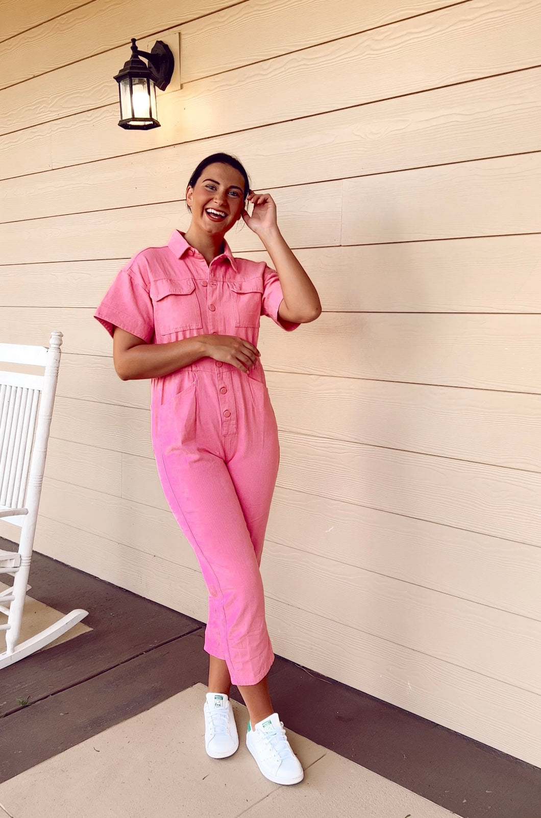 Hot Pink Jumpsuit